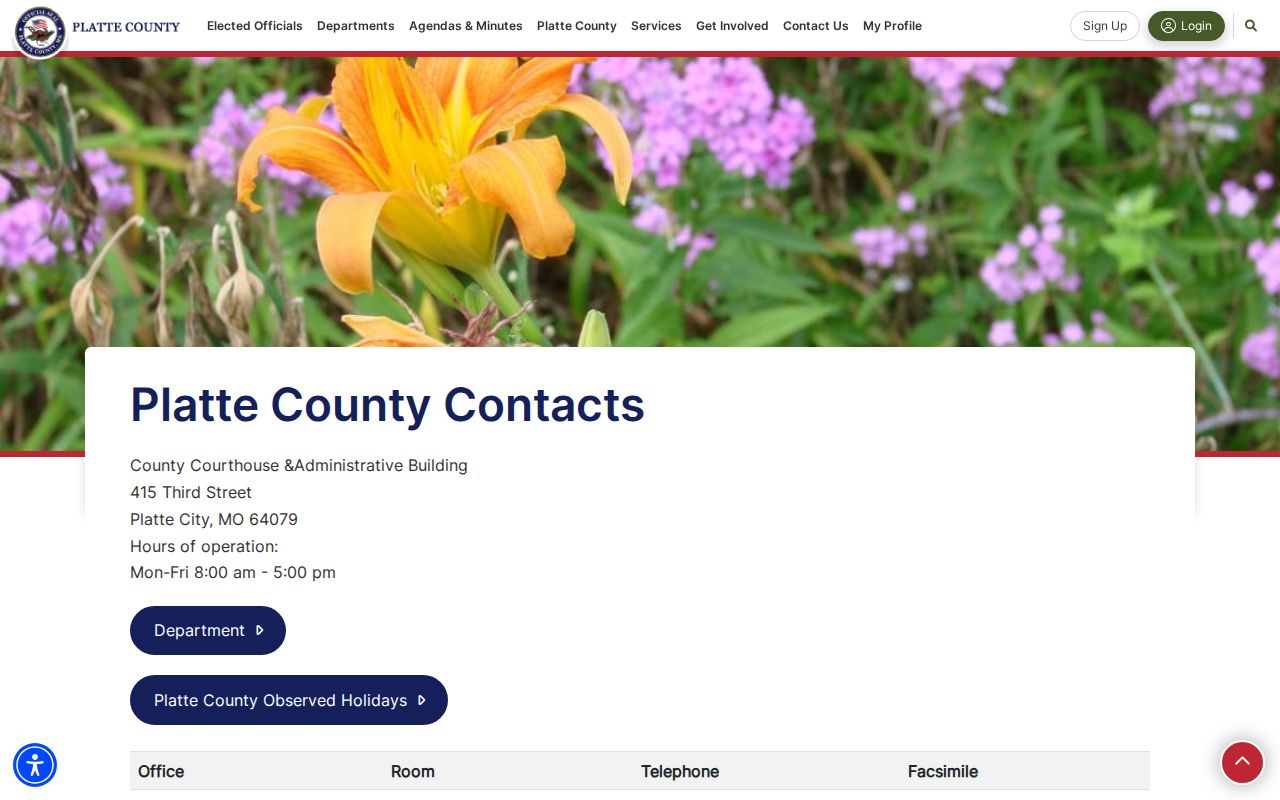 Platte County court docket county contacts and clerk routing