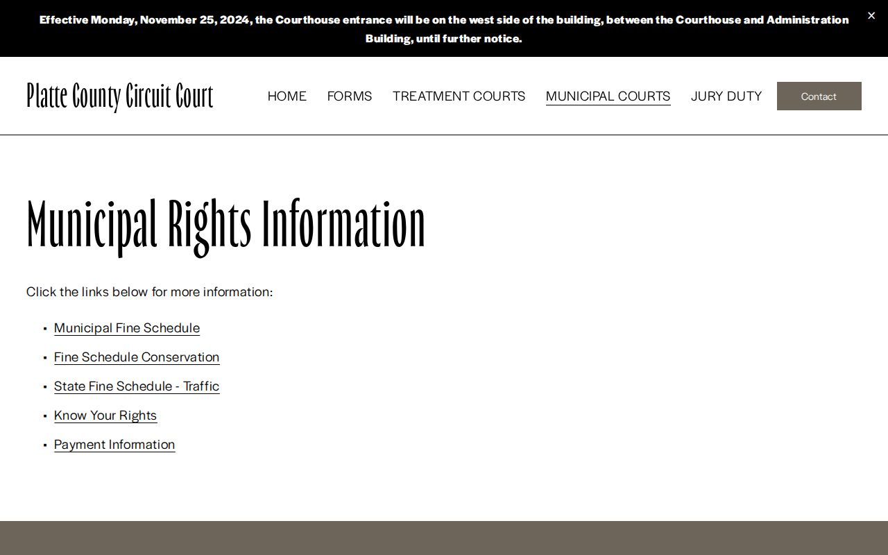 Parkville court docket Sixth Judicial Circuit municipal information